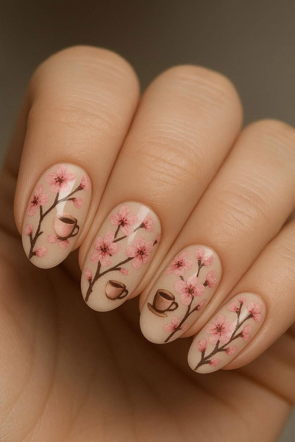 Coffee and Cherry Blossoms