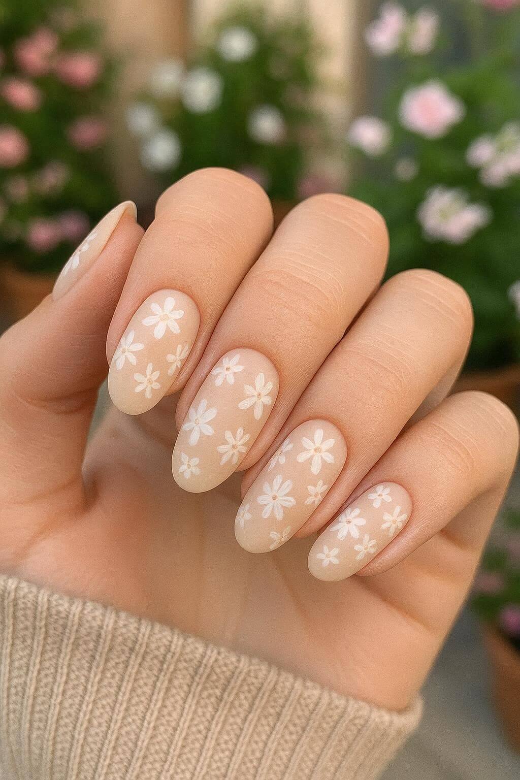 Milky Latte with Florals