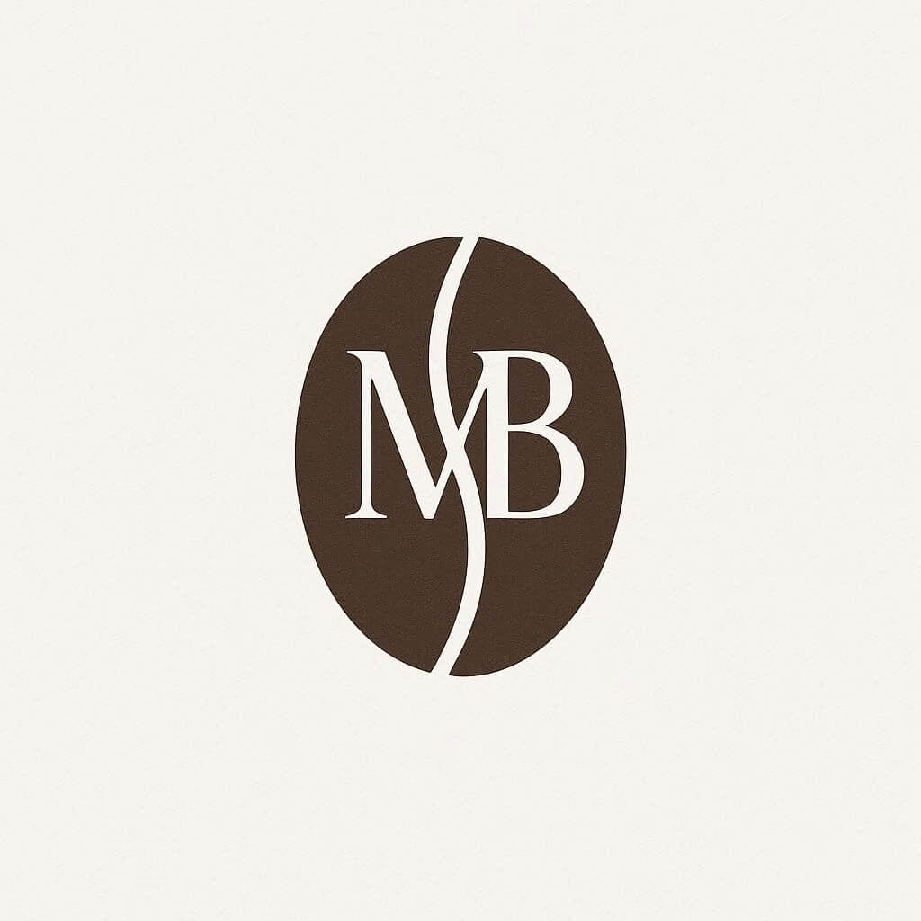 Coffee Bean with Monogram Letters