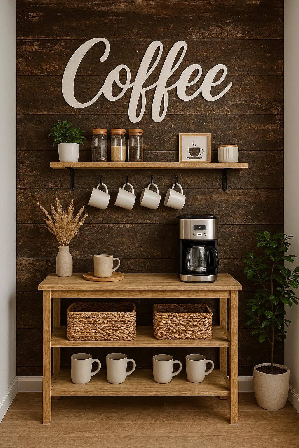 Coffee Corner Accent Wall