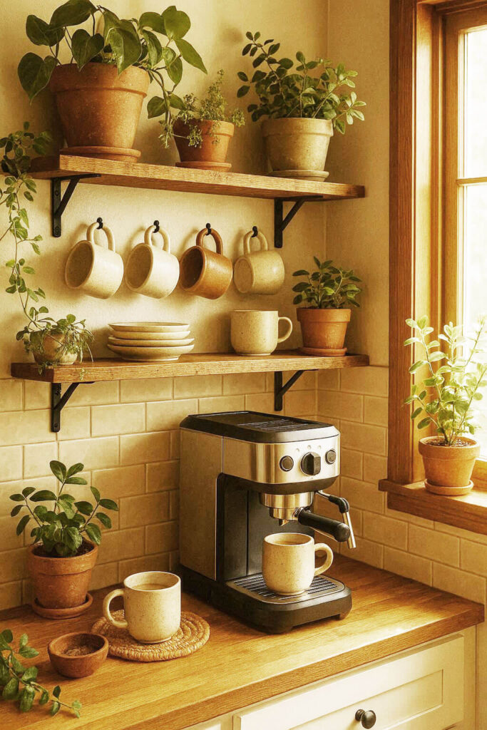 Coffee Corner with Plants