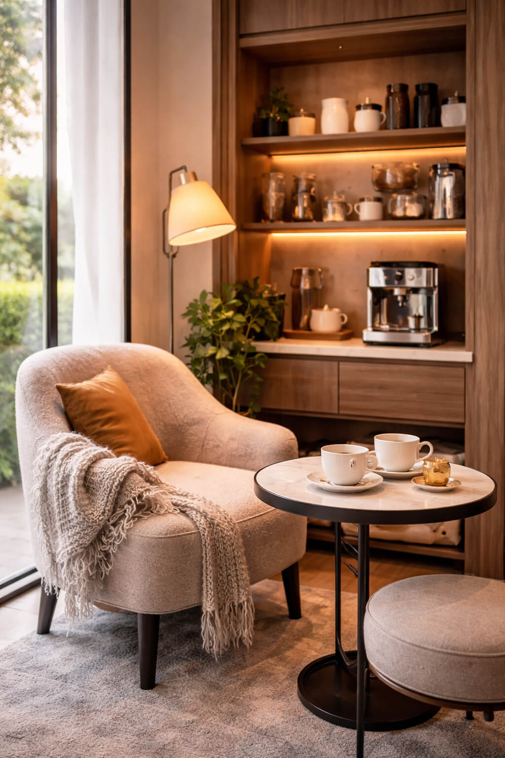Coffee Corner with Seating Area