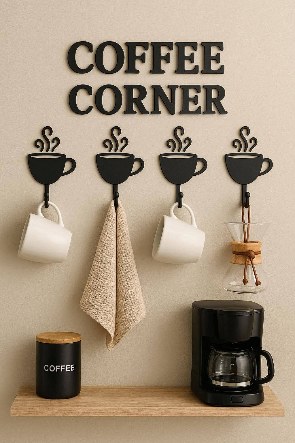 Coffee Cup Wall Hooks