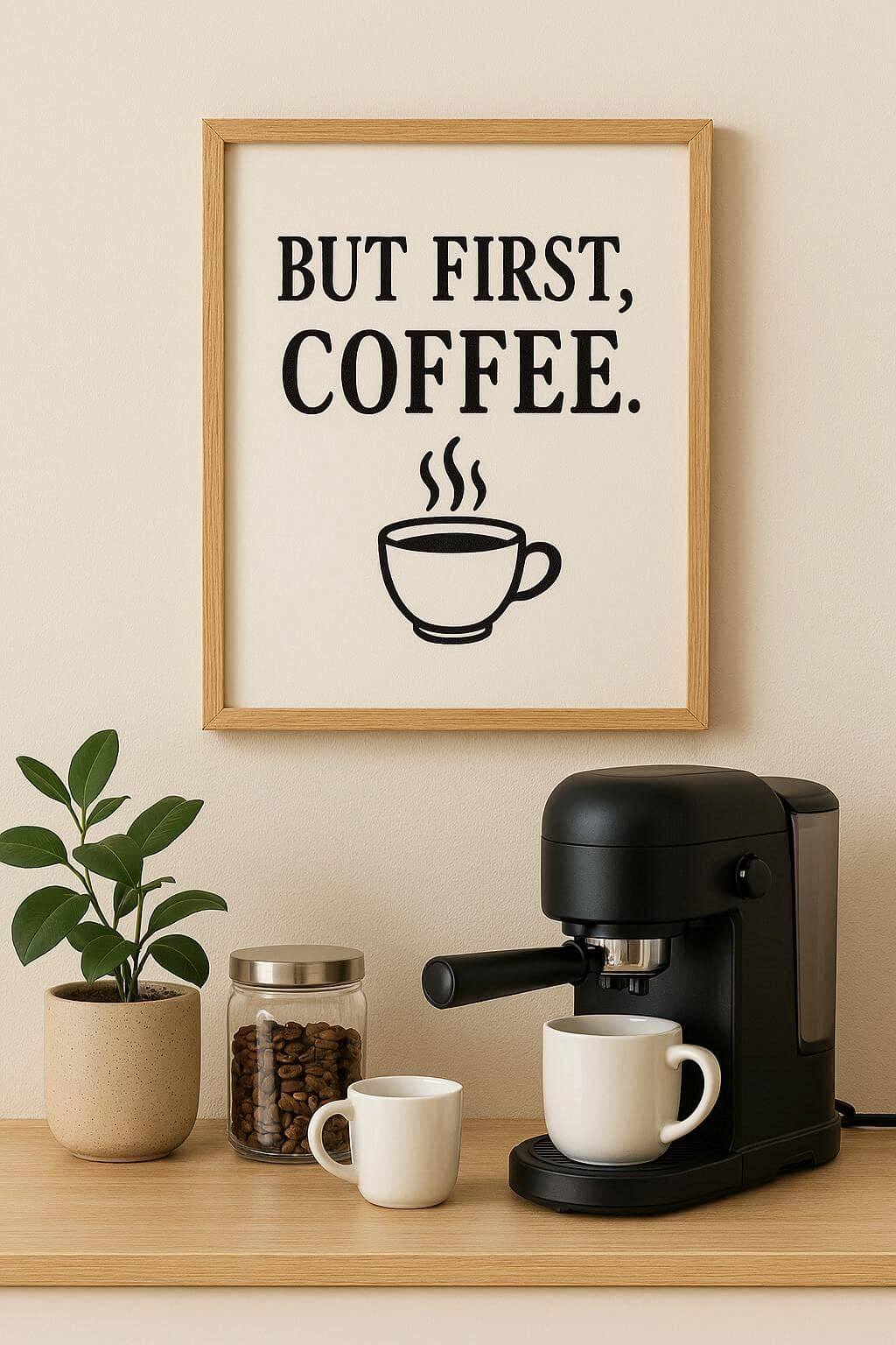 Coffee Quote Wall Art