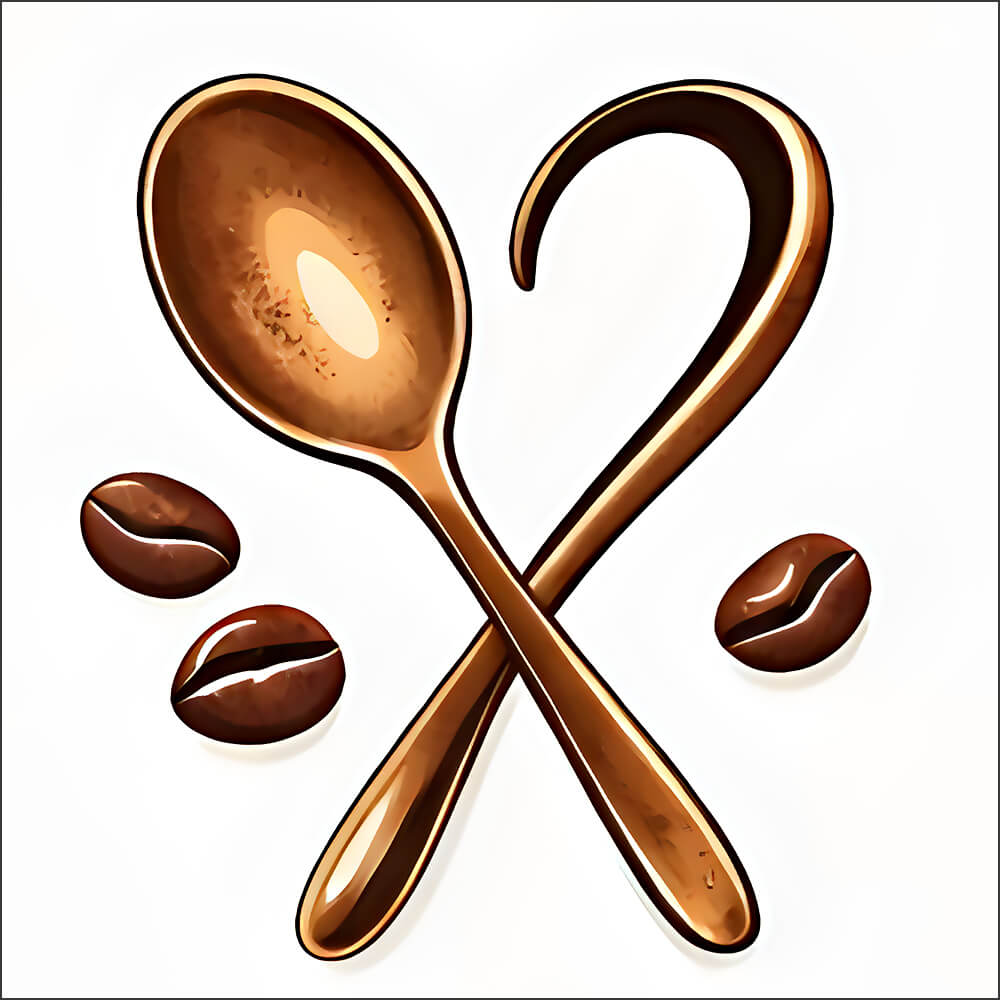 Coffee Spoon Heart Logo