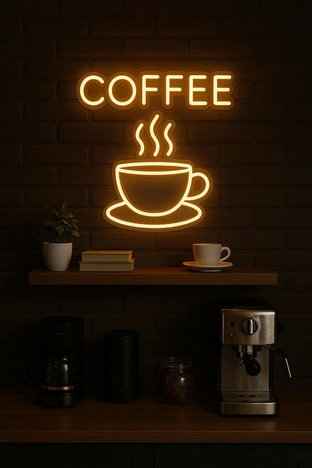 Coffee Themed Neon Sign