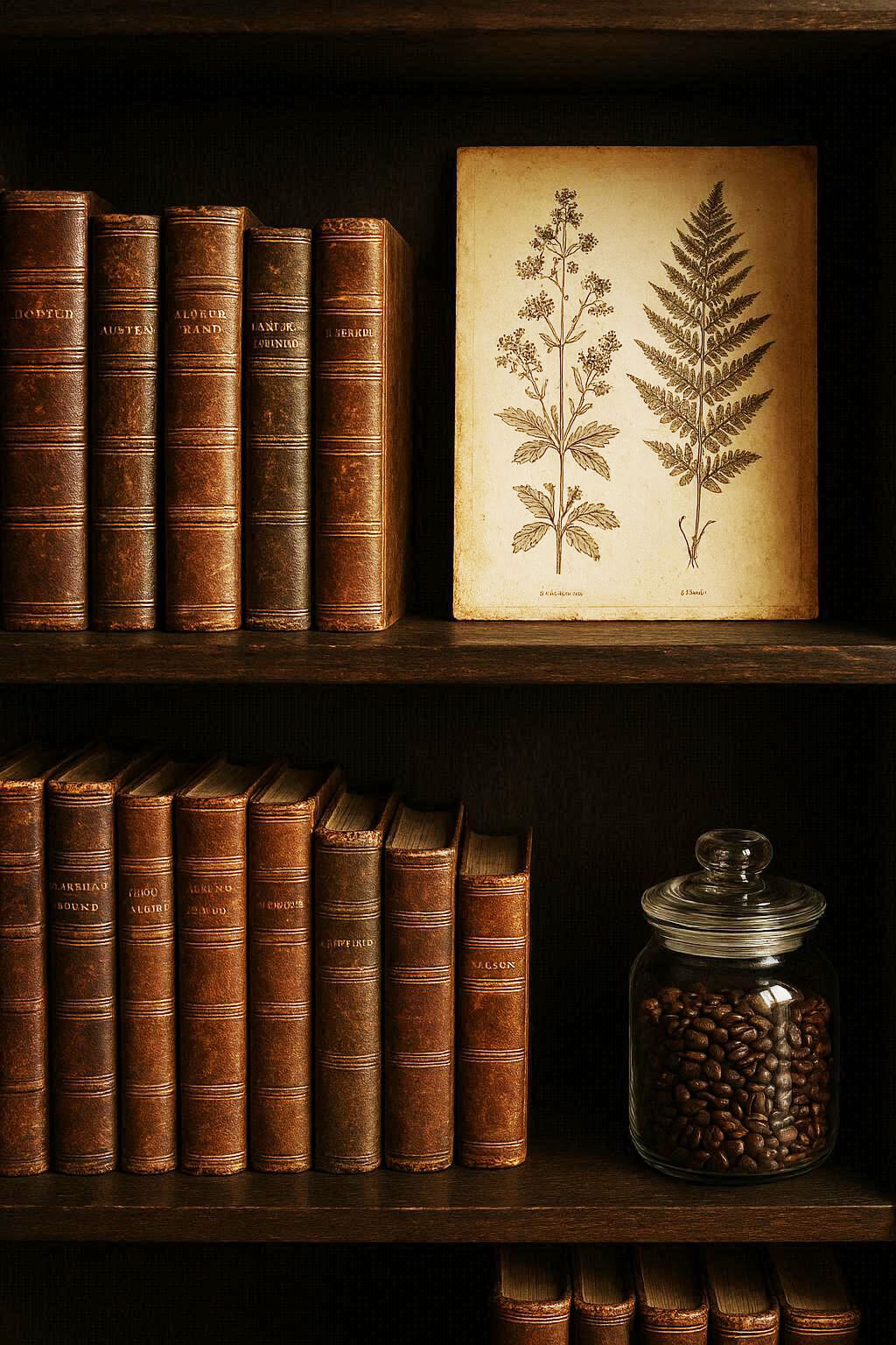 Dark Academia Bookshelf Accents