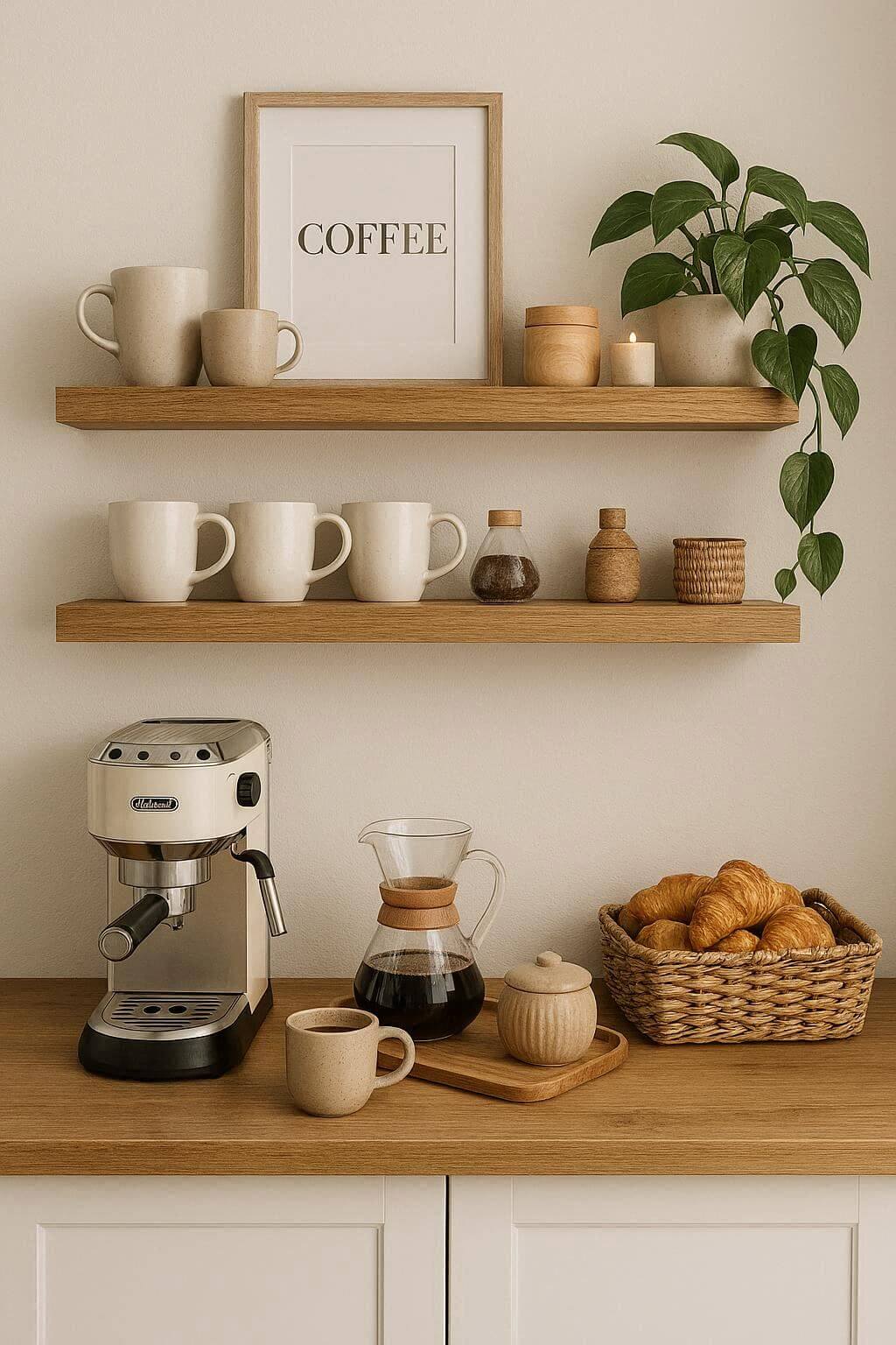Floating Shelves for Mugs and Decor
