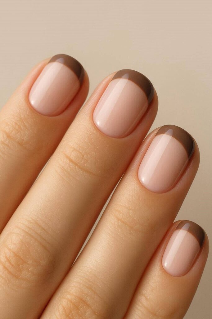 Cappuccino French Tip Reinvented