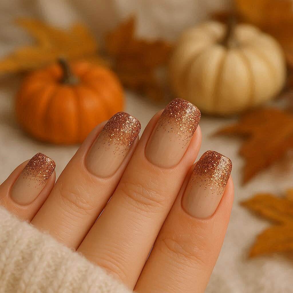 Cinnamon Cappuccino Nails