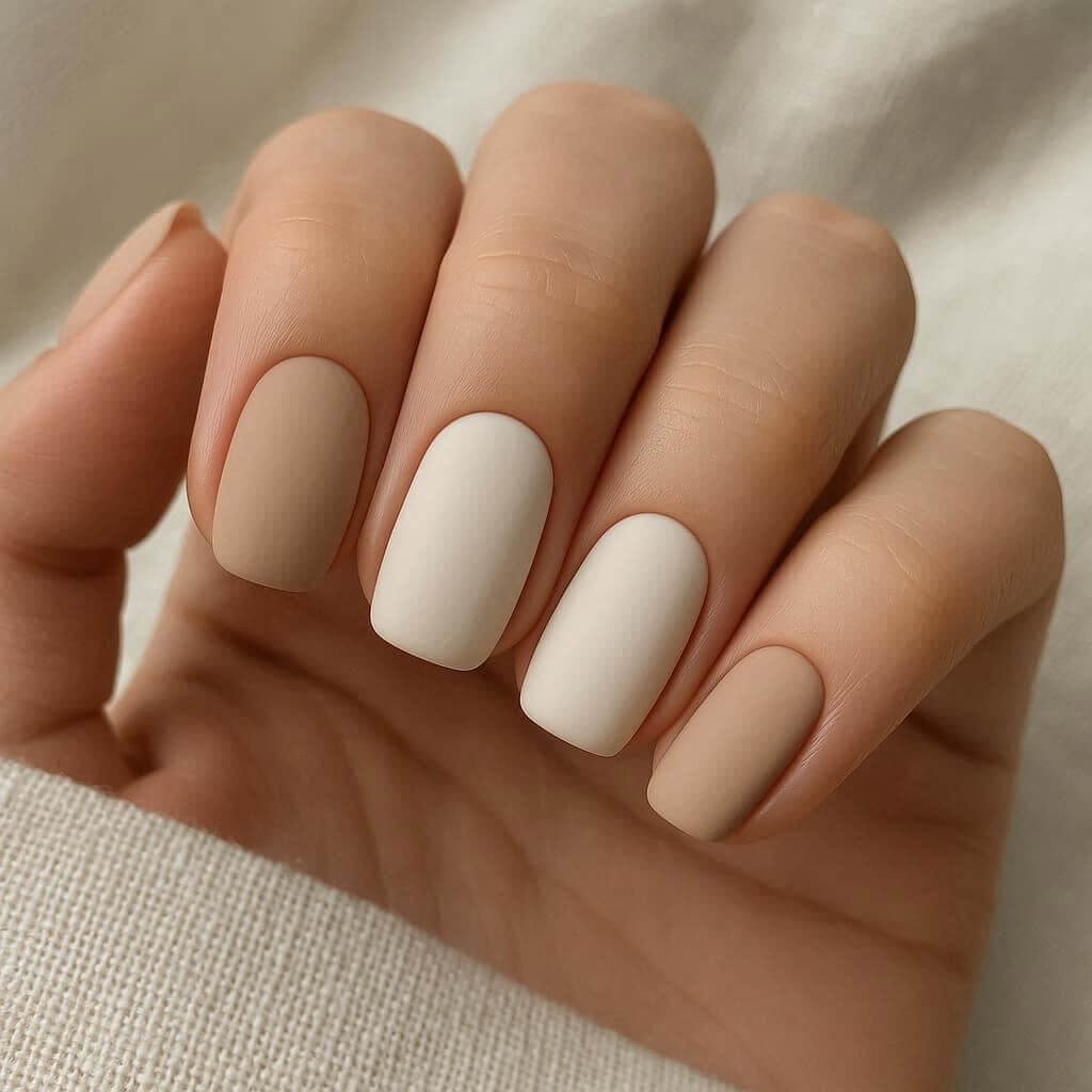 Foamy Coffee Nails