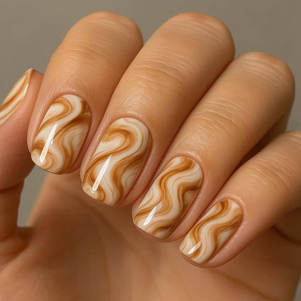 Latte Art Nails