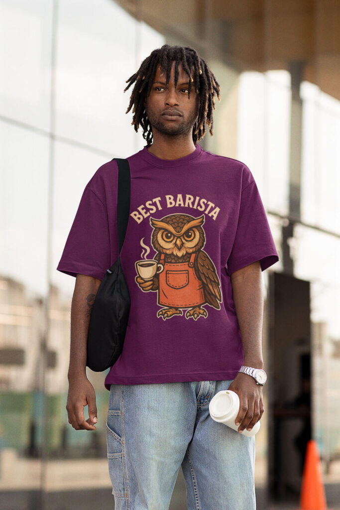 Owl Barista T-Shirt