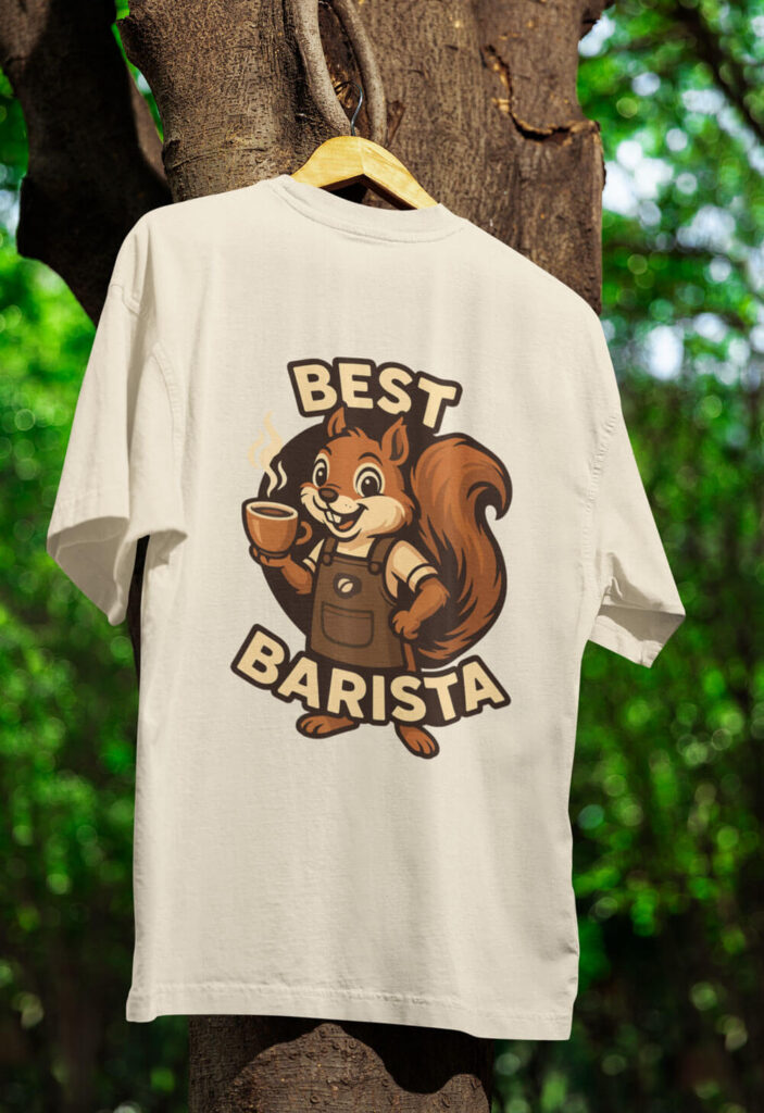 Squirrel Barista T-Shirt