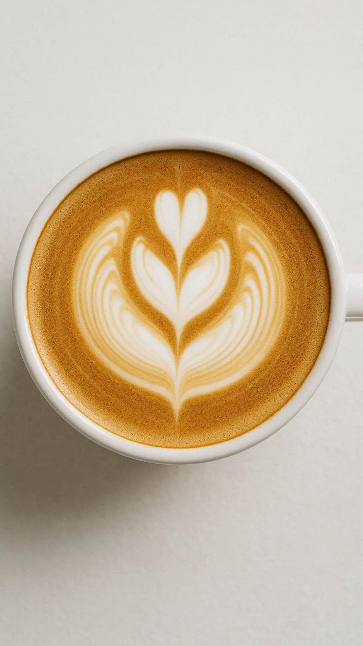 The Tulip Latte Art Wallpaper