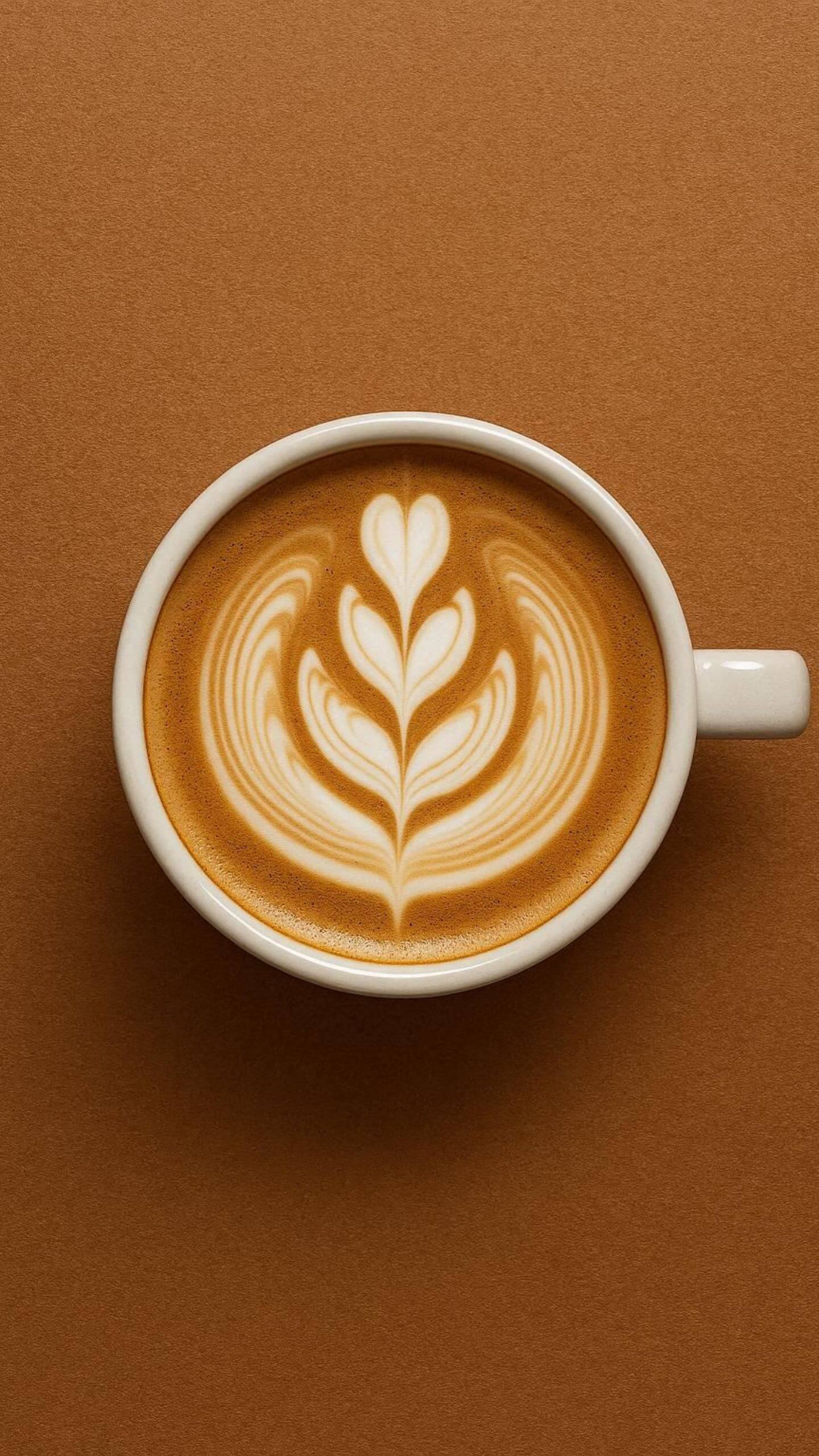 Latte Art Top-Down Symmetry