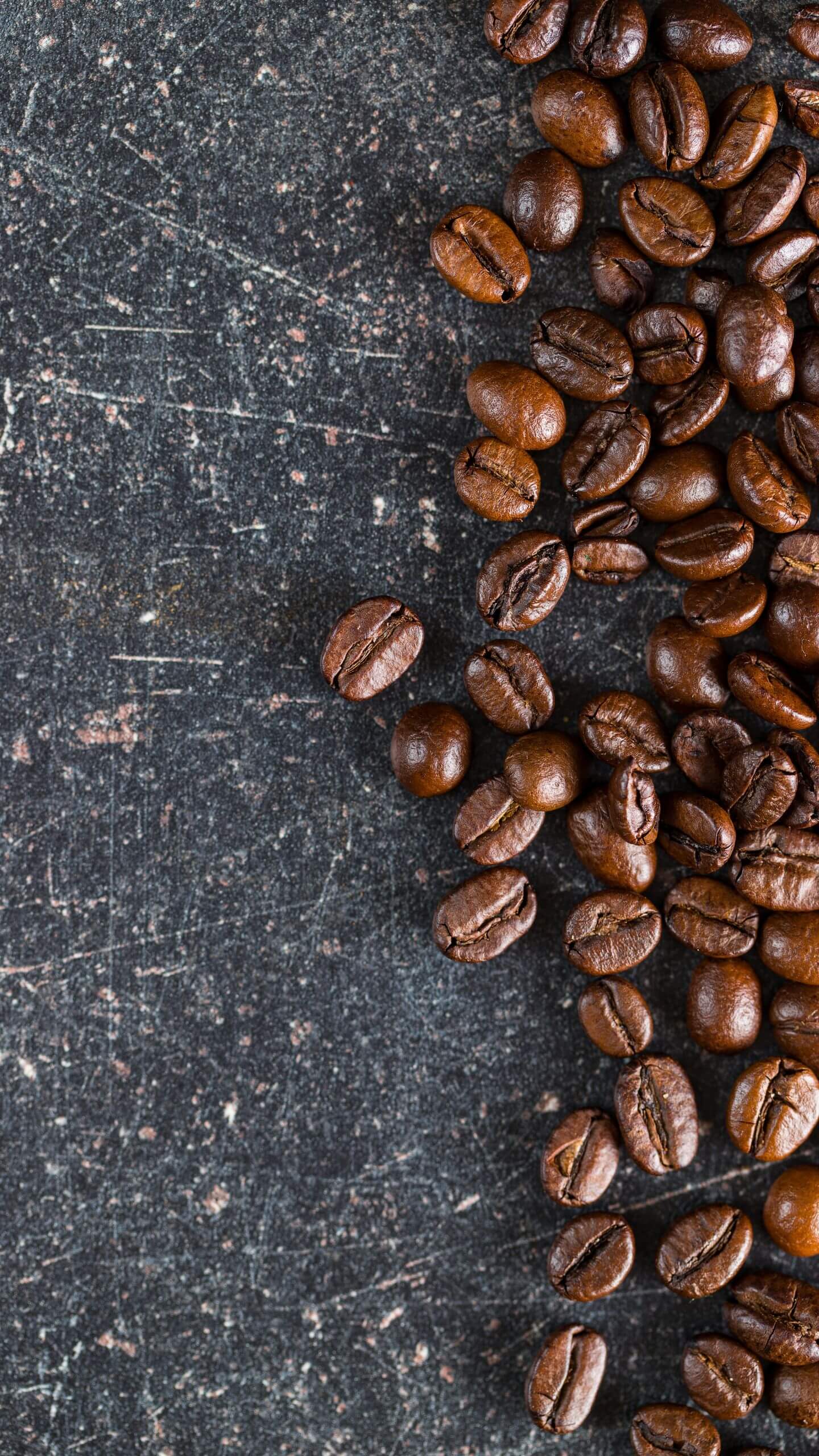 Worn Surface with Scattered Beans