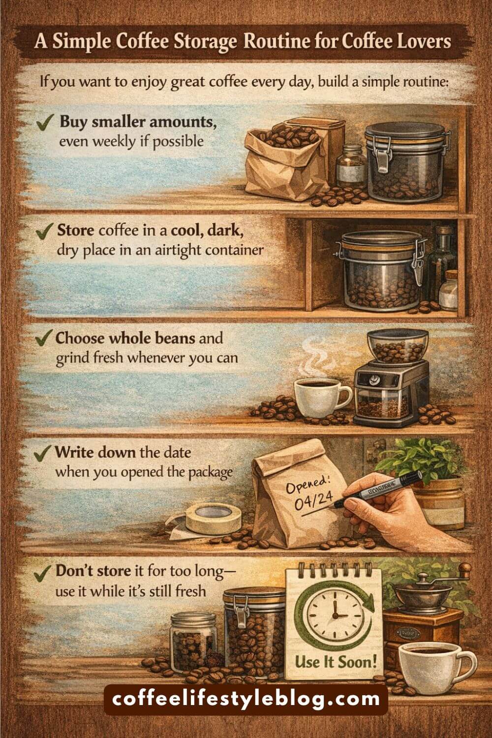 Coffee Storage Routine