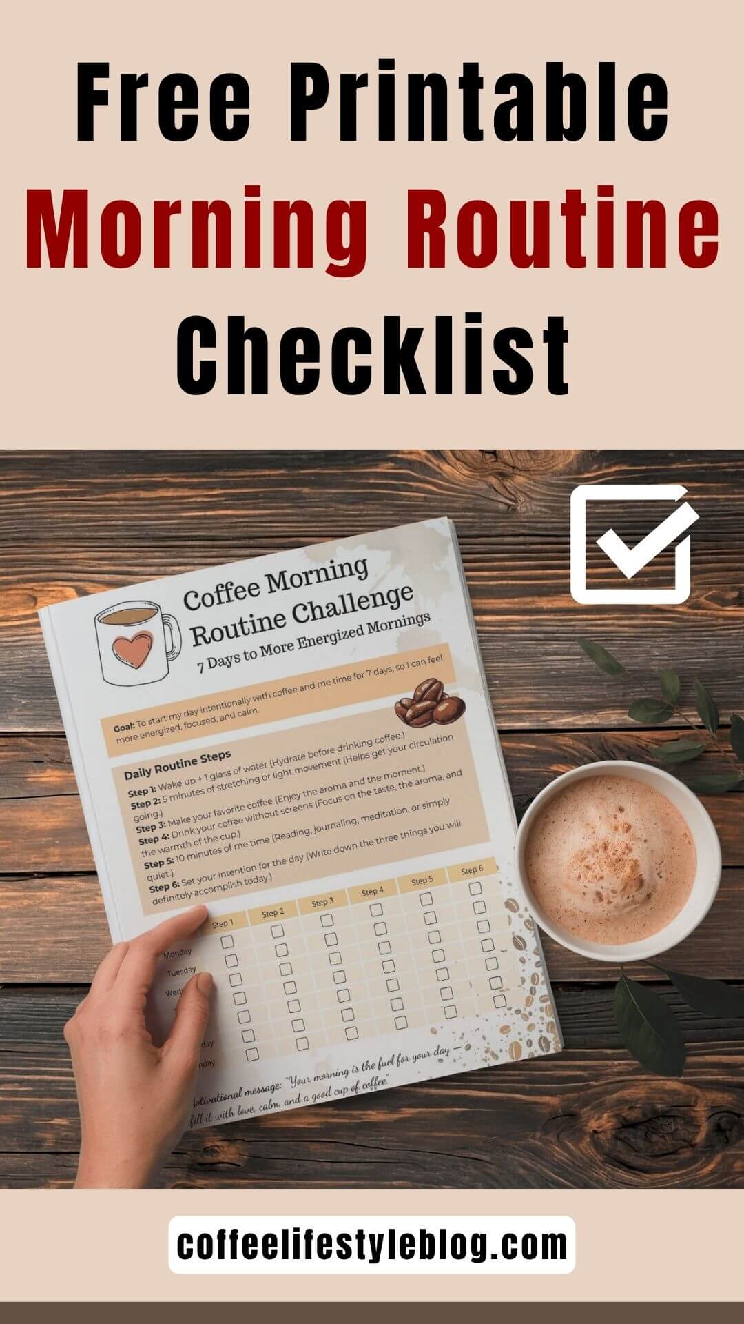 Free Printable Morning Routine Checklist