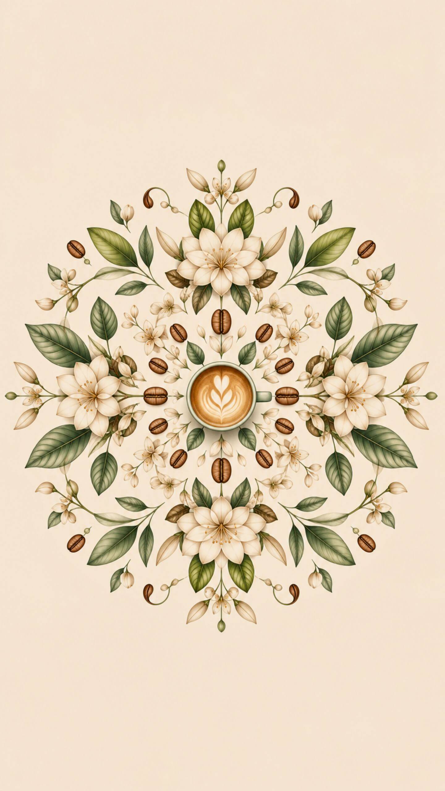 Floral Coffee Fusion Mandala