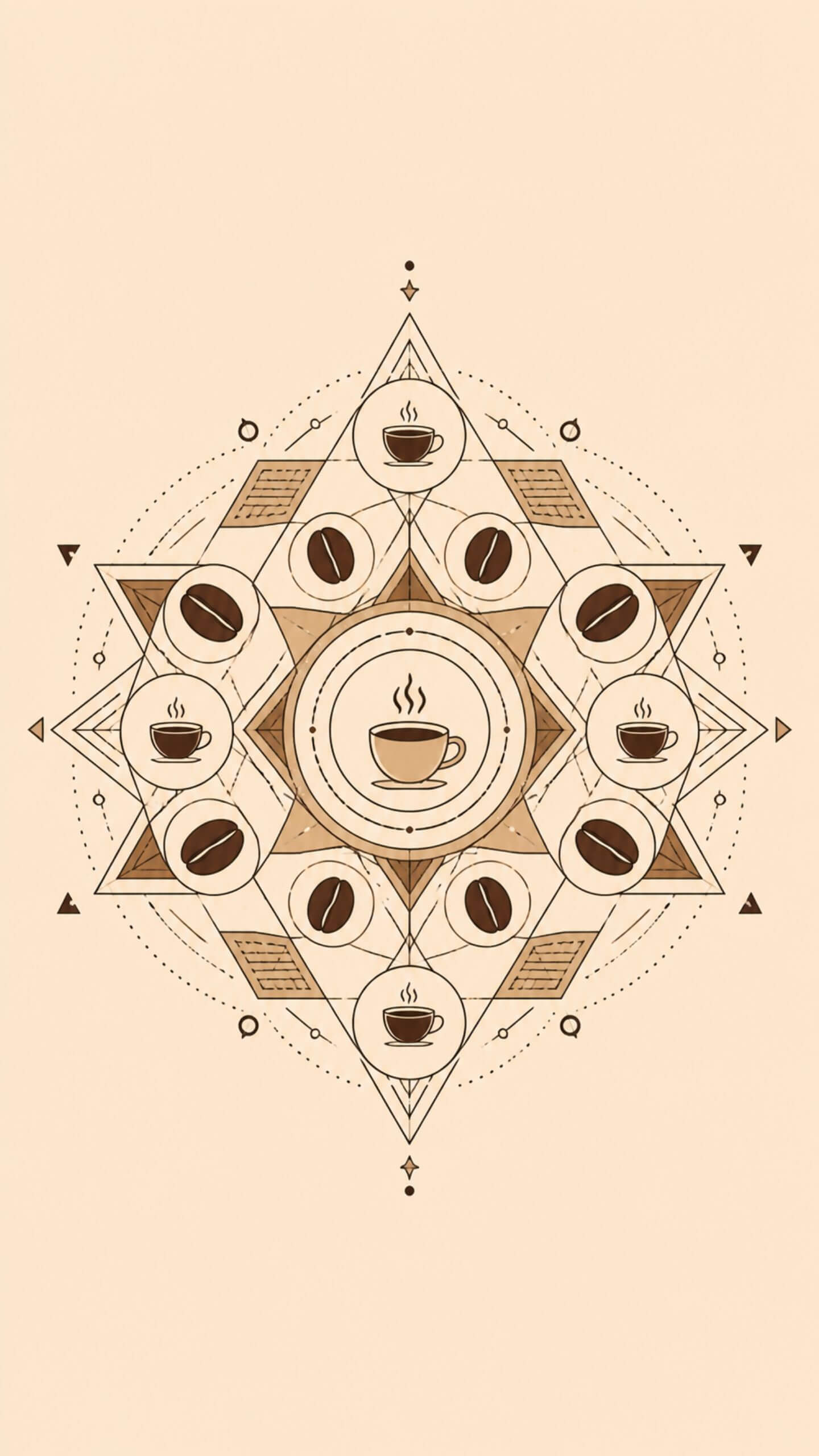 Geometric Café Mandala