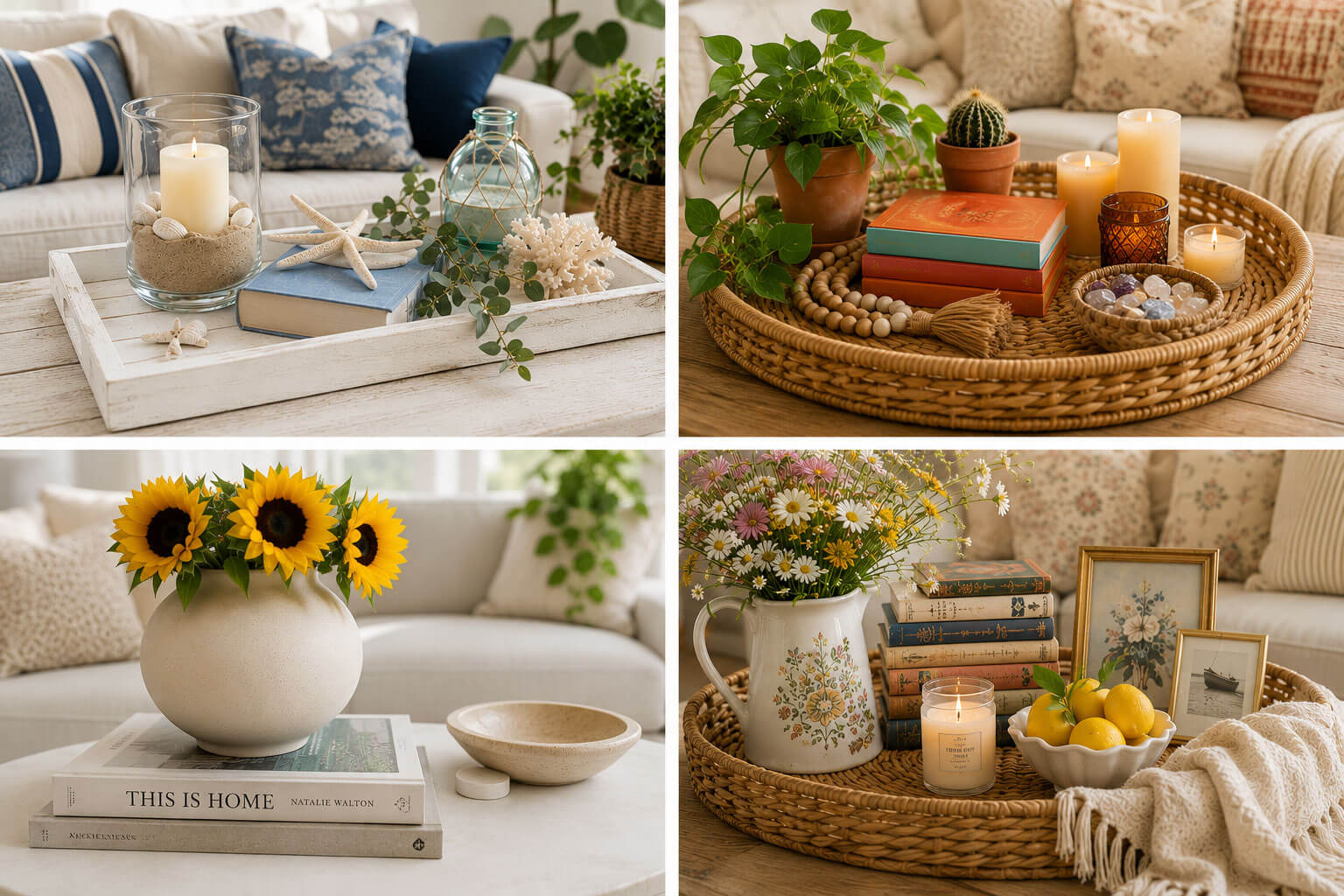 Summer Coffee Table Decor Ideas
