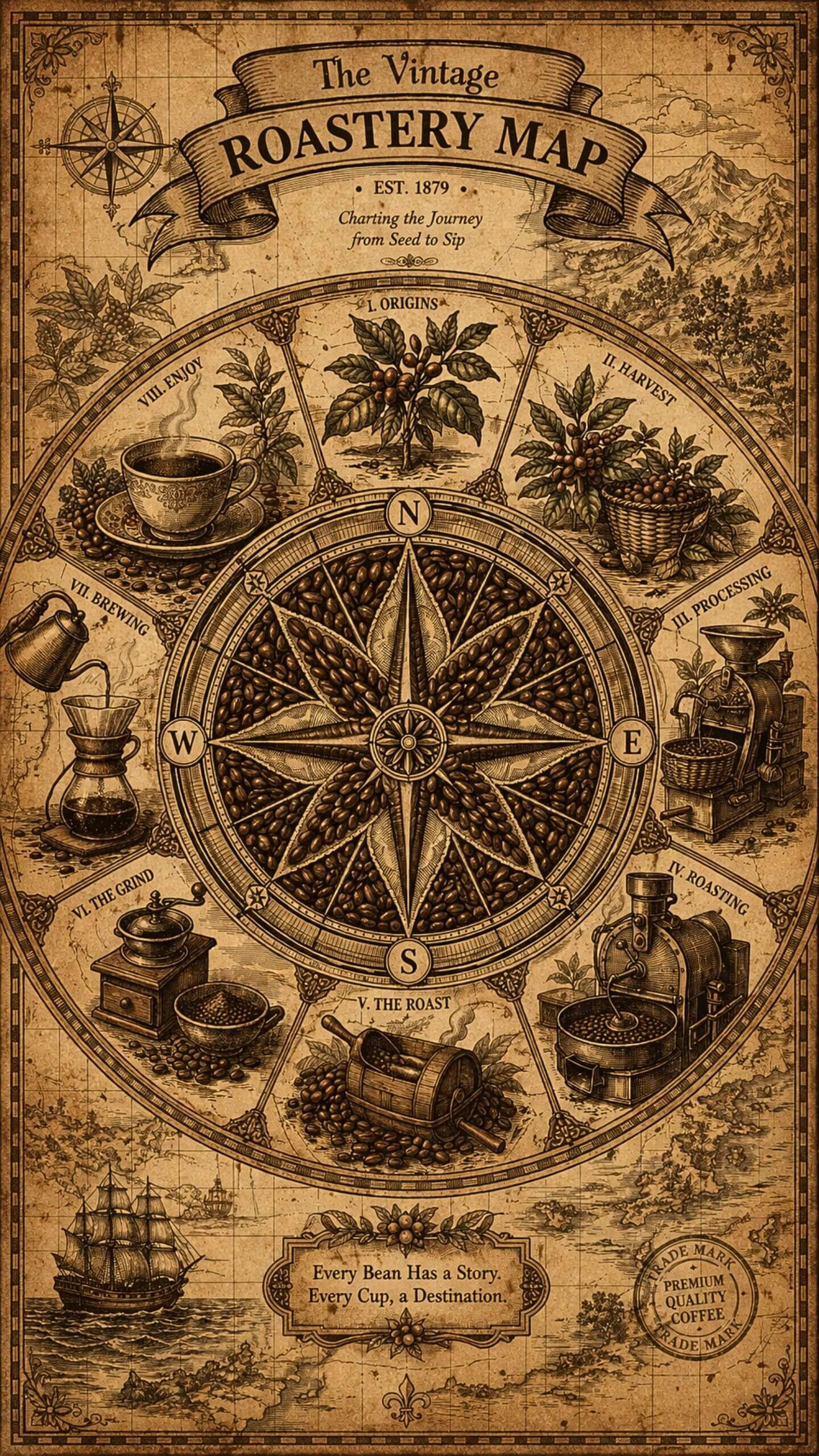 Vintage Roastery Mandala