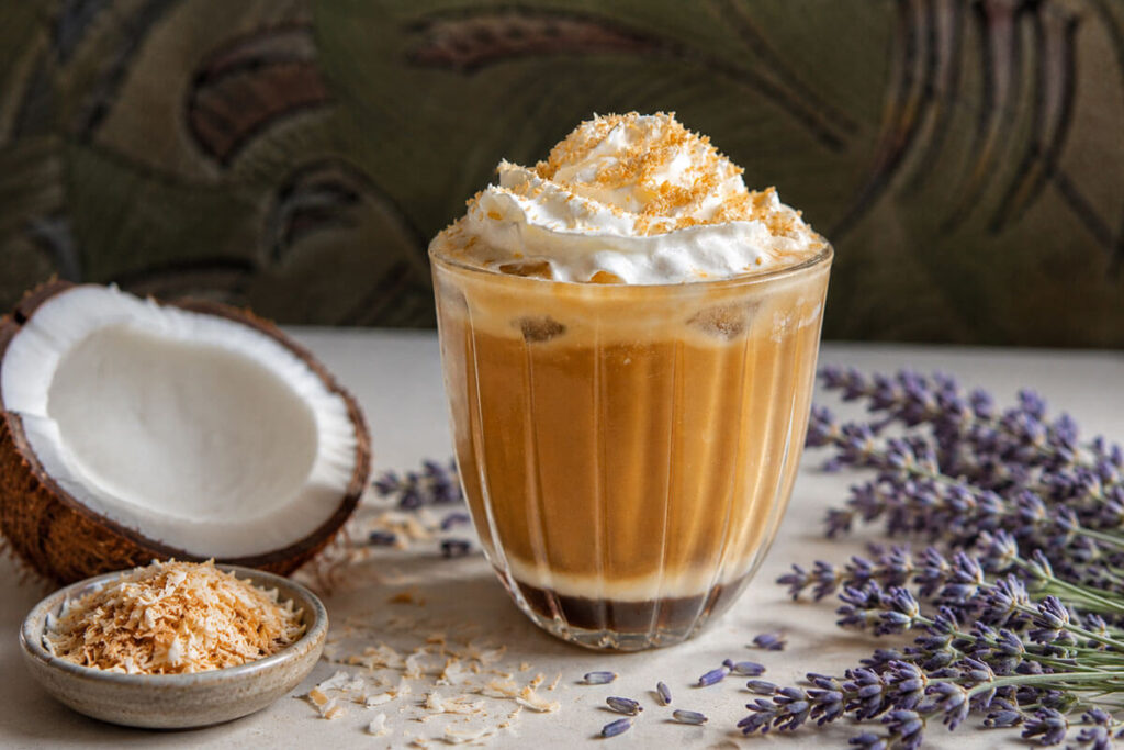 Coconut Lavender Iced Latte Recipe