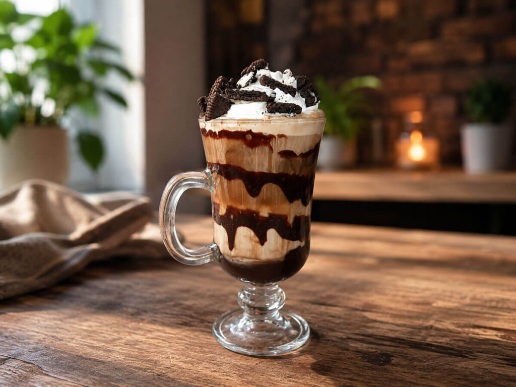 Creamy Oreo Iced Coffee