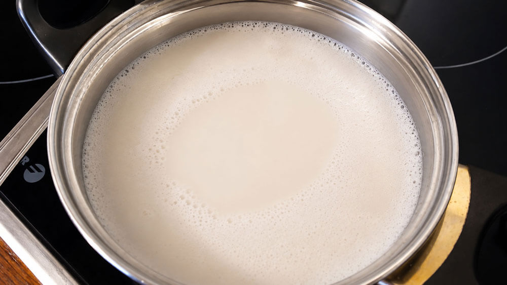 Simmer the Coconut and Water