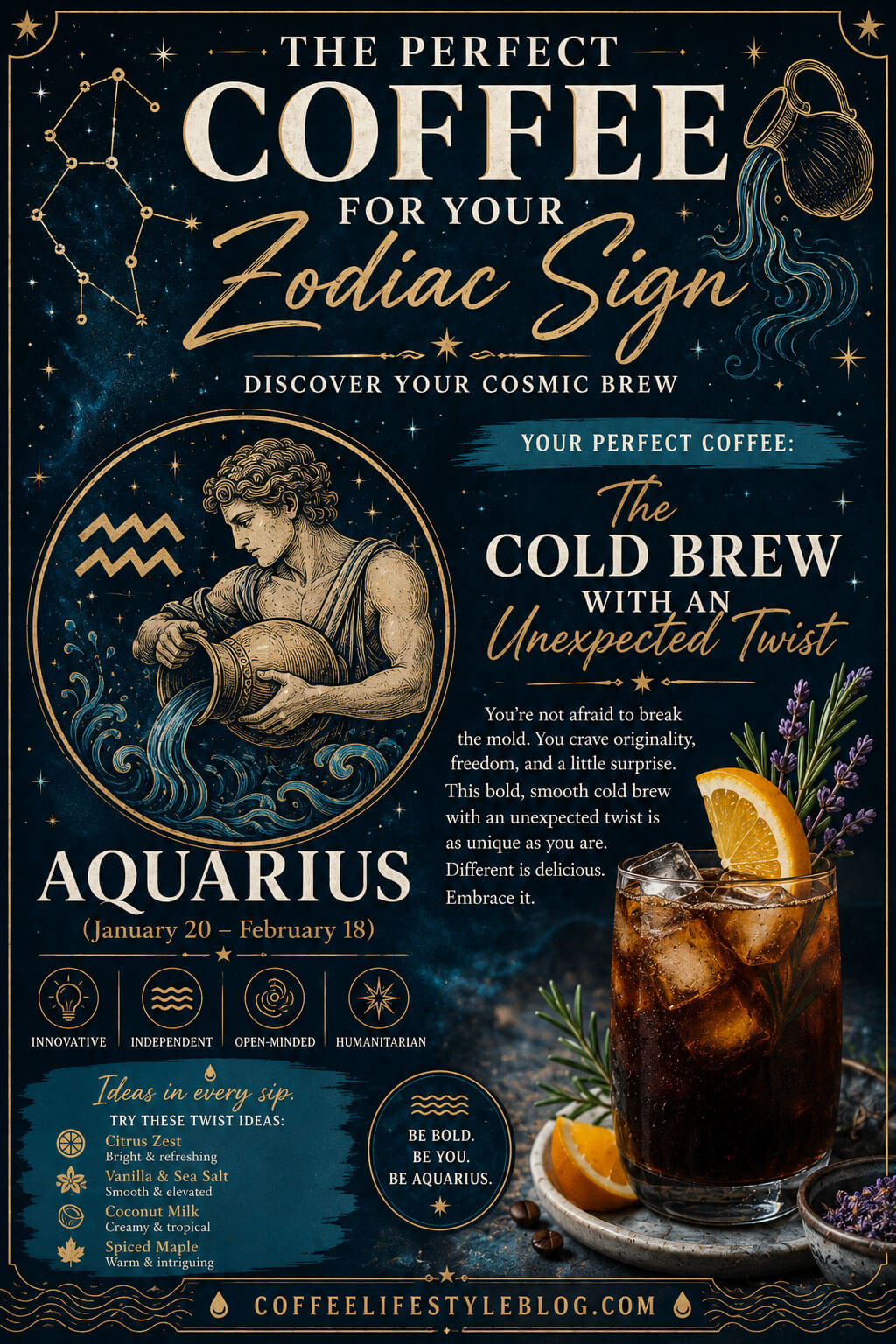 Aquarius Coffee Pairing – Best Coffee for Aquarius Zodiac Sign