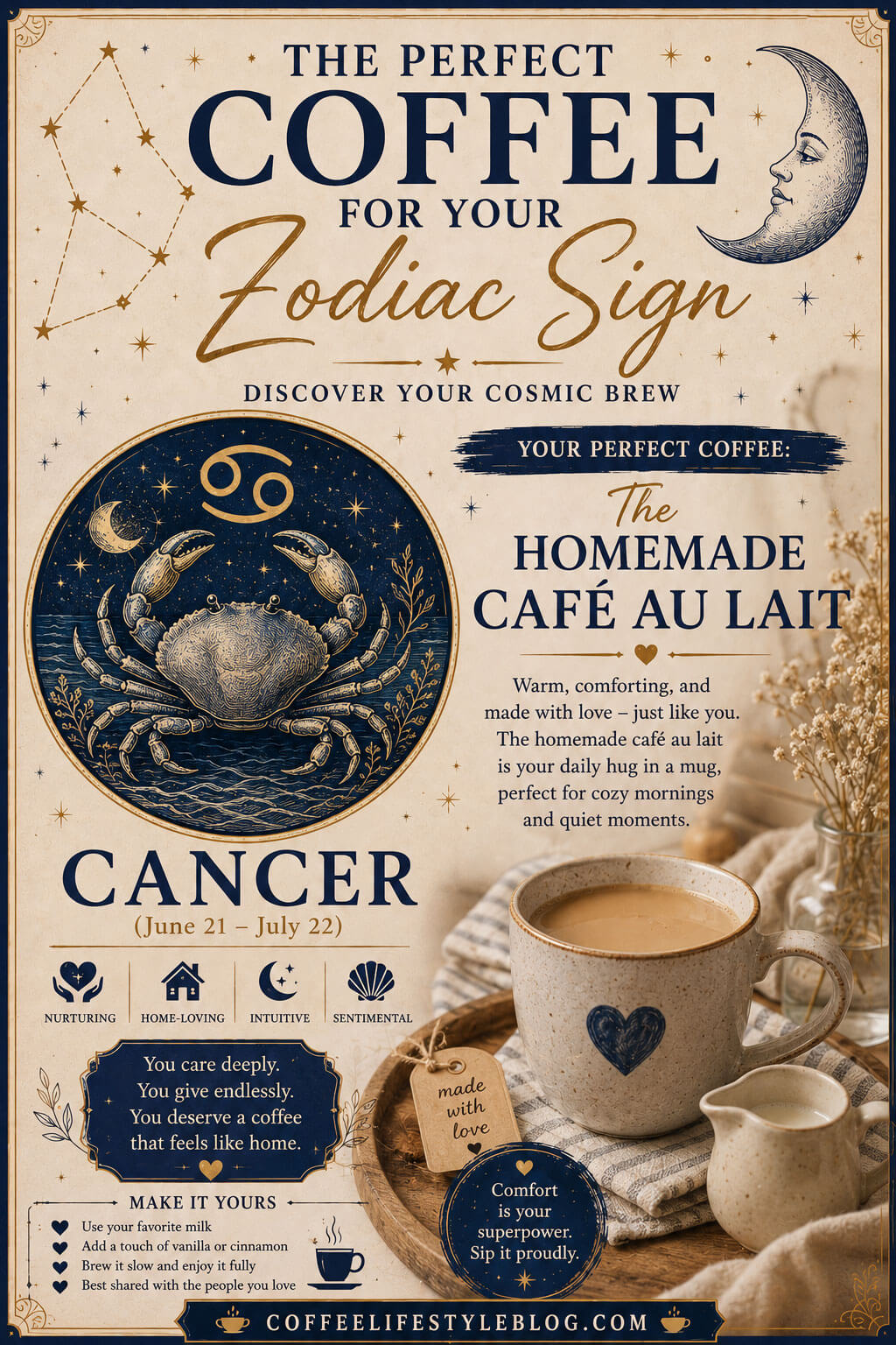 Cancer Coffee Pairing – Best Coffee for Cancer Zodiac Sign