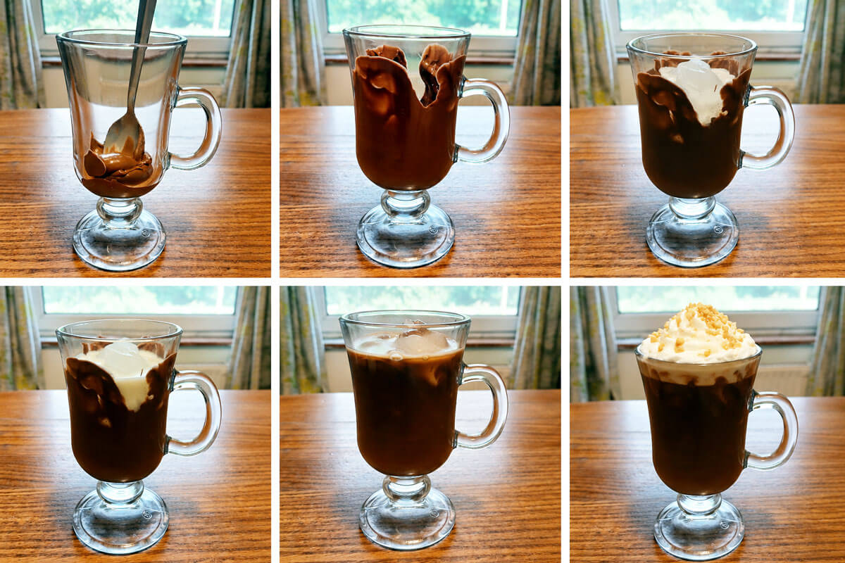 Nutella Iced Coffee Step by Step