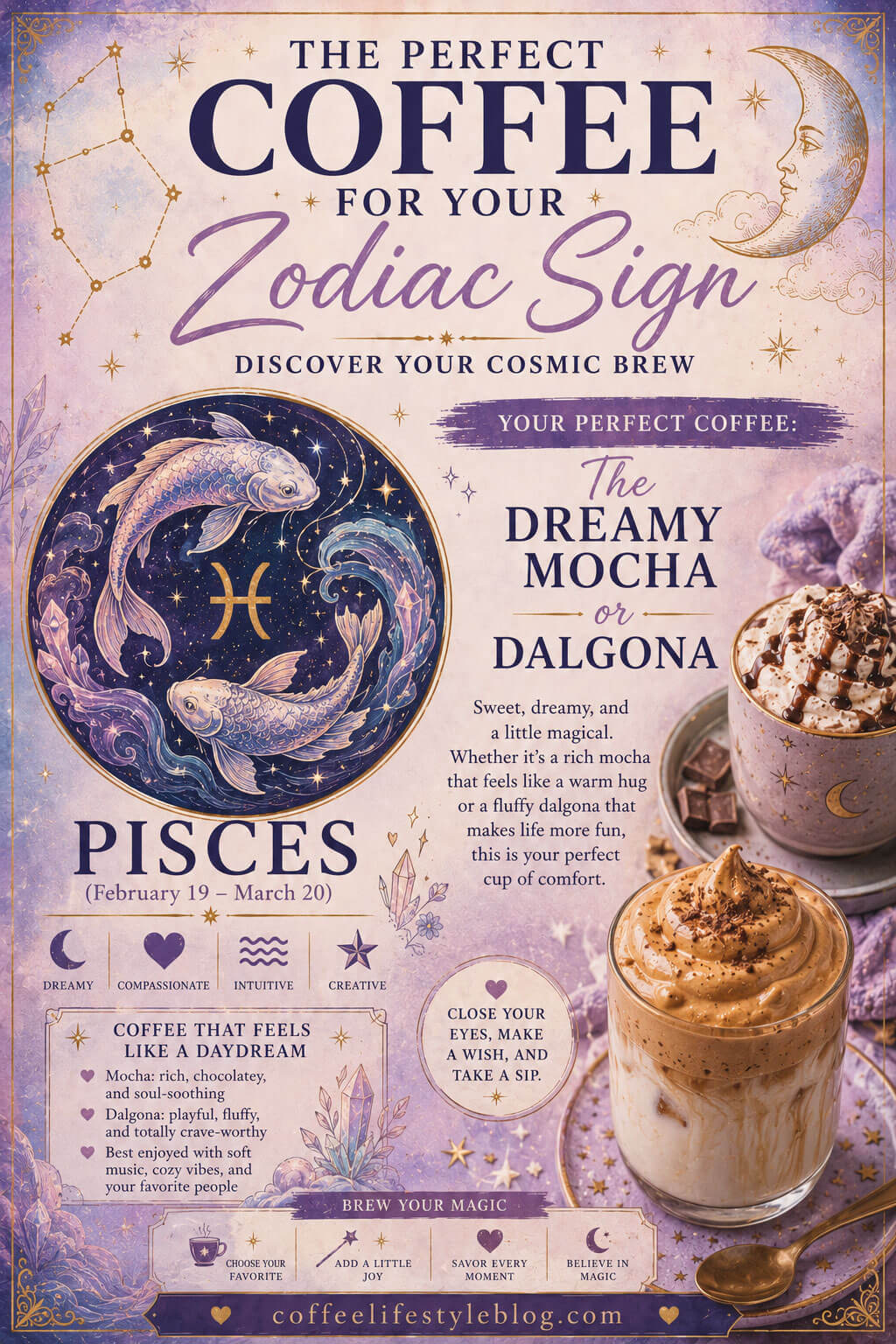 Pisces Coffee Pairing – Best Coffee for Pisces Zodiac Sign