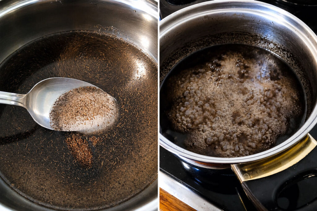 Vanilla Syrup Step by Step