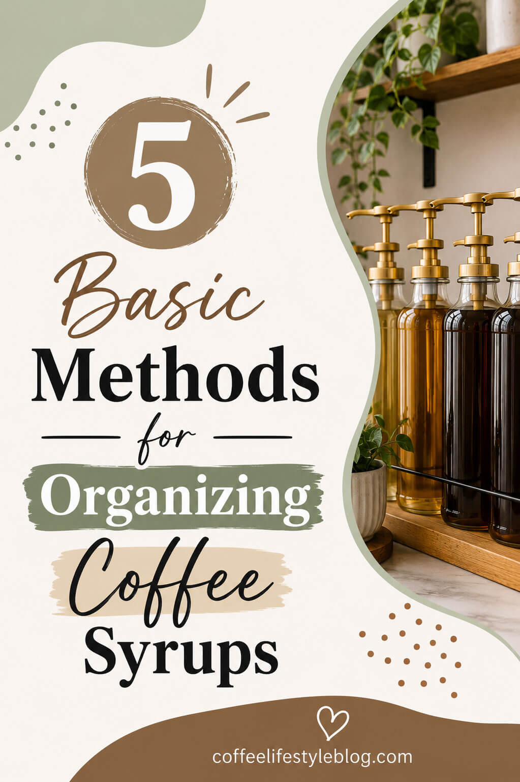 5 Basic Methods for Organizing Coffee Syrups
