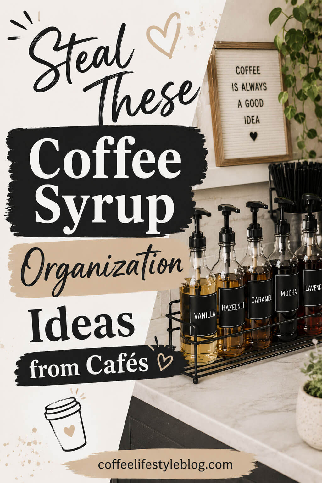 Steal These Coffee Syrup Organization Ideas from Cafés