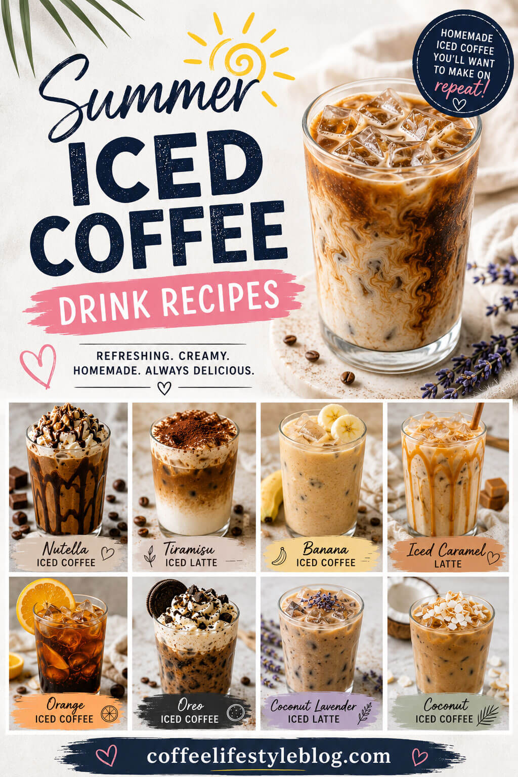 Summer Iced Coffee Drink Recipes