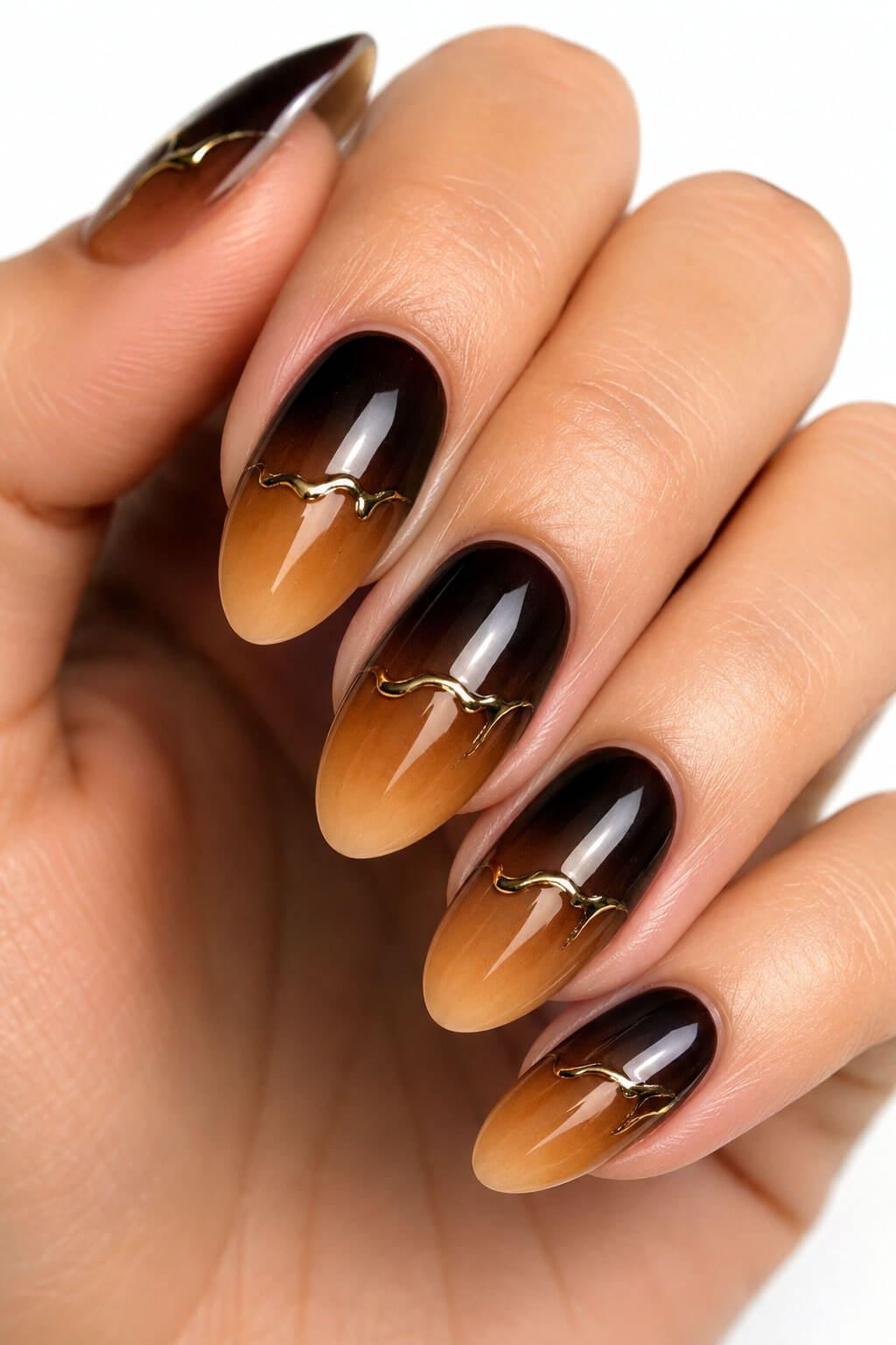 Espresso Ombré with Caramel Drizzle
