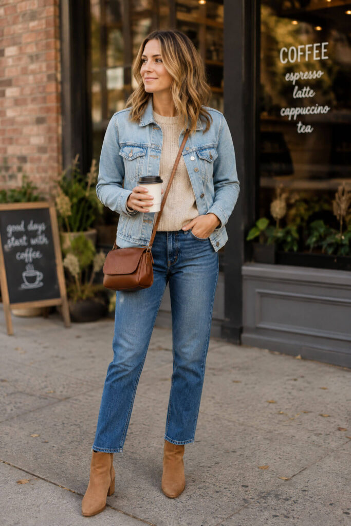Jeans and Ankle Boots Casual Outfit