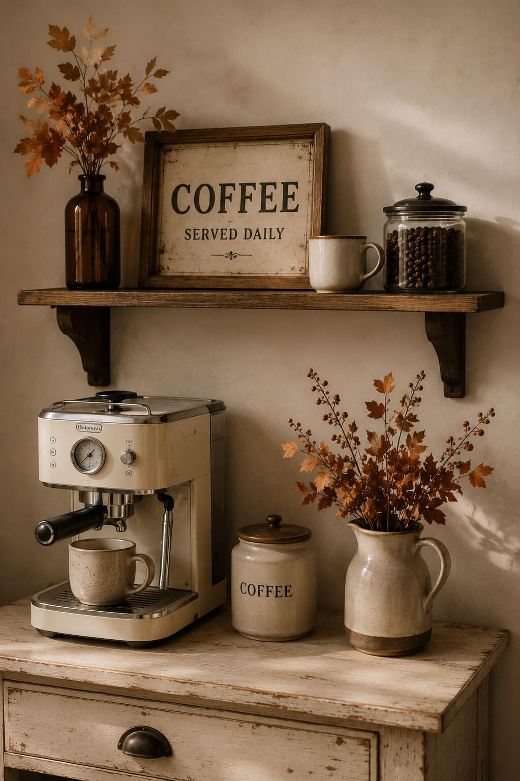 Vintage Fall Coffee Bar