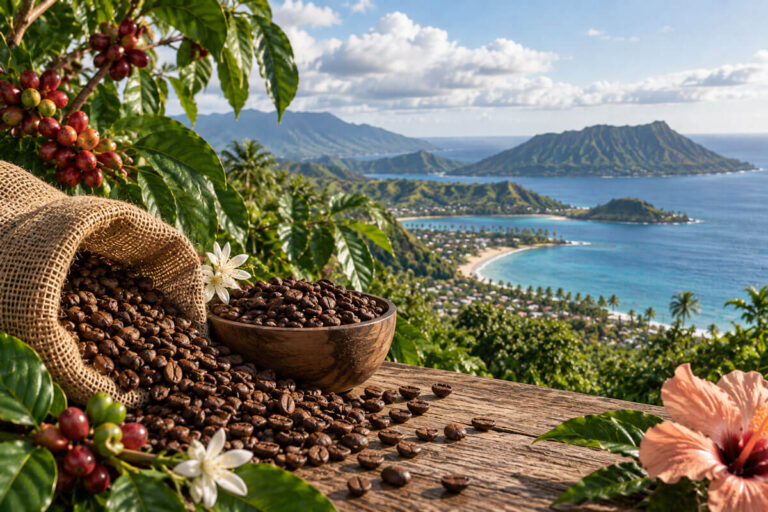 Coffee-Producing Countries in the Caribbean and Hawaii