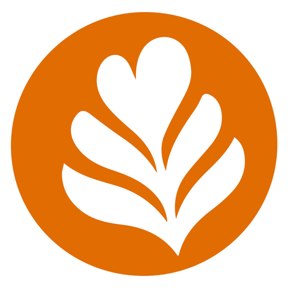 The Solid Circle Latte Art Icon