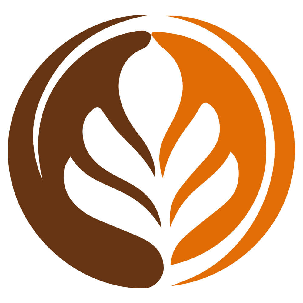 The Split Tone Circle Coffee Logo
