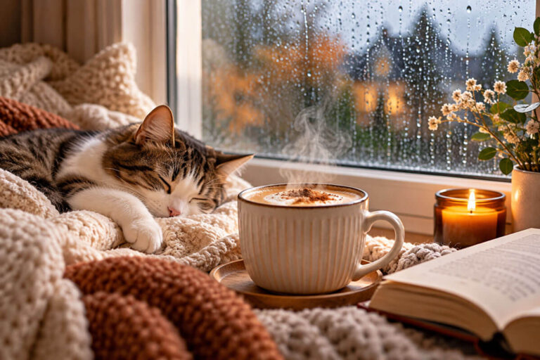 Rainy Day Coffee Morning Routine