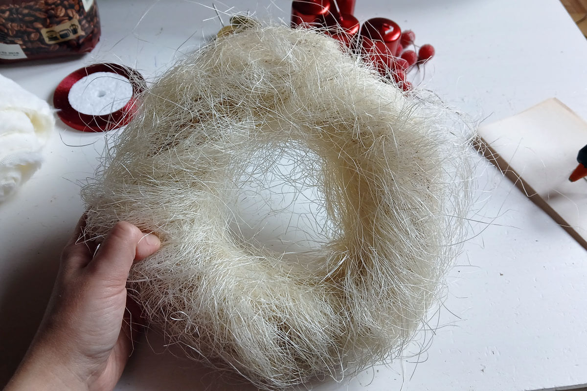 DIY Advent Wreath - 1st Step