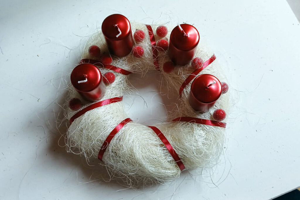 DIY Advent Wreath - 4th Step