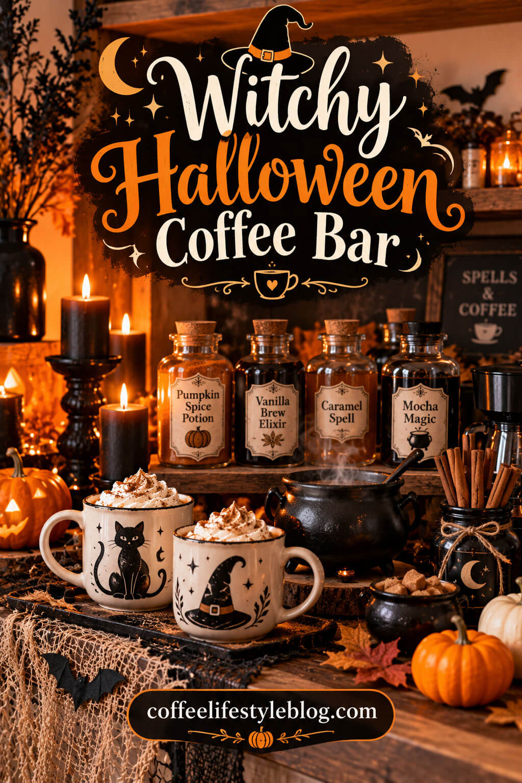 Witchy Halloween Coffee Bar